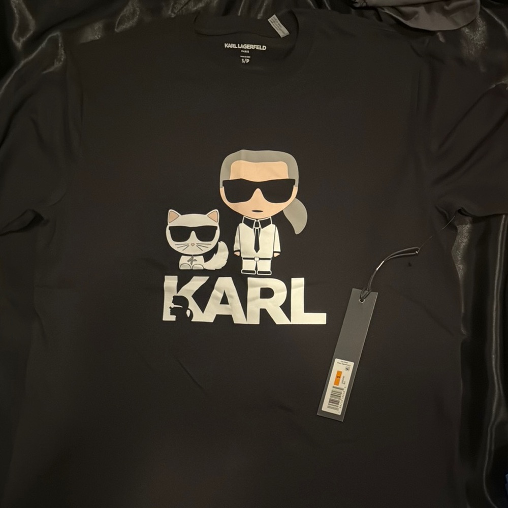 Karl Lagerfeld Black Graphic T-Shirt